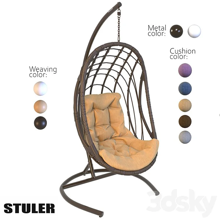 OM Hanging chair STULER (balcony tube)